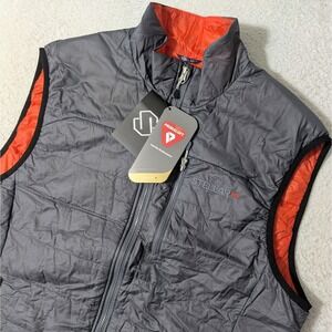NEW! Stellar EQ Equipment Men's XL Gray Puffer Vest Ripstop Full Zip Primaloft